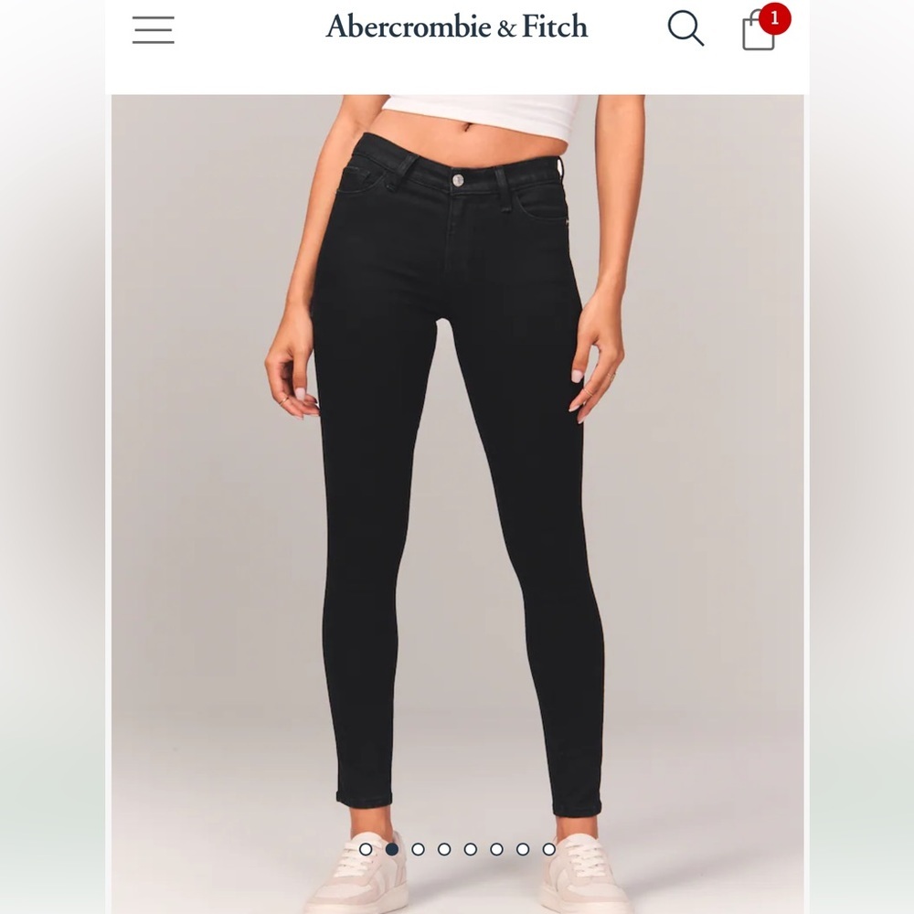 Abercrombie NEW super skinny mid rise jeans size 25